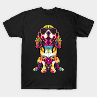 Beagle Dog Sunglasses Pop Art T-Shirt